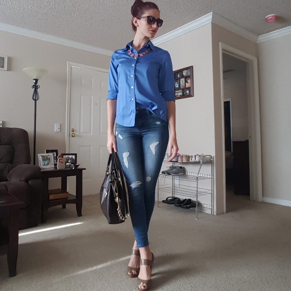 💙BANANA REPUBLIC💙 botton down shirt